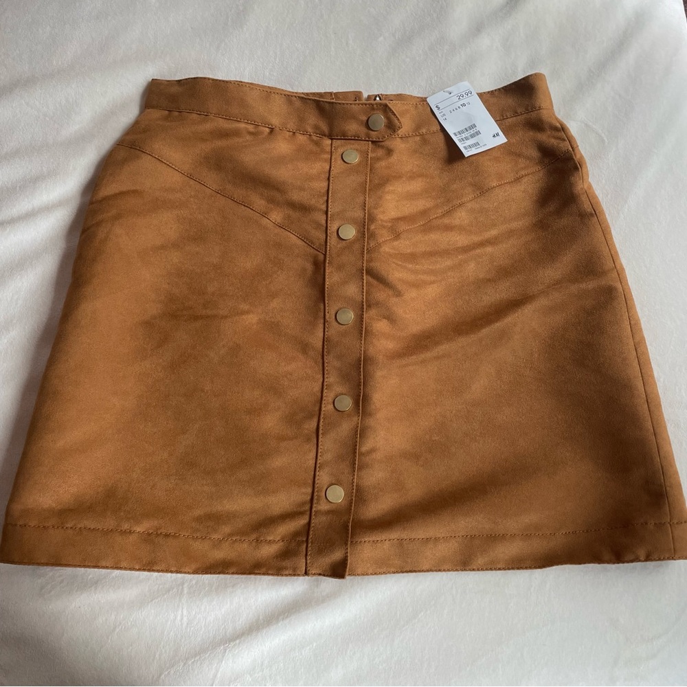 H&M Faux Suede Skirt